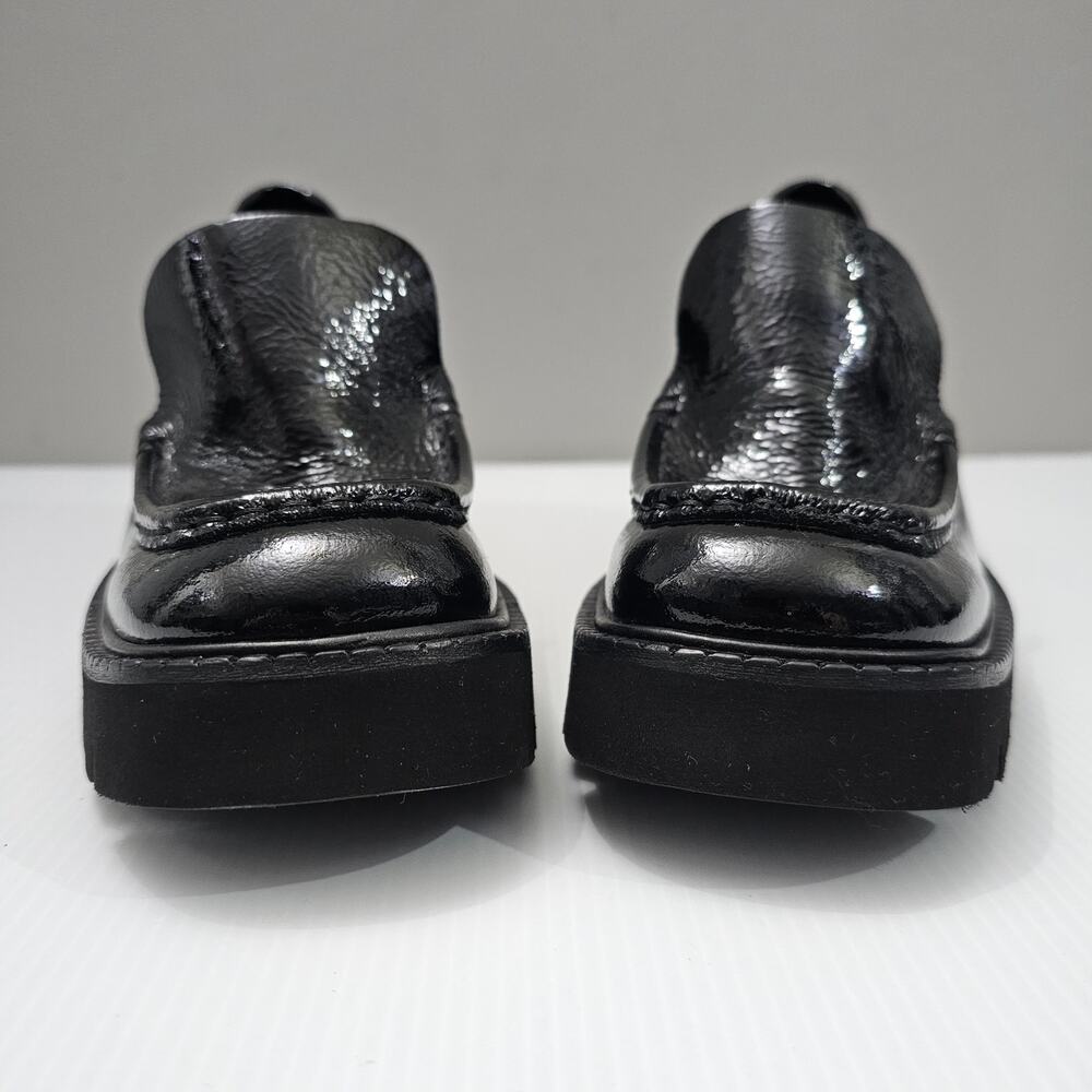 NEW Pedro Garcia Zavanna Loafer Platform Heel Slip On Black Patent Leather EU 40 - Picture 4 of 14